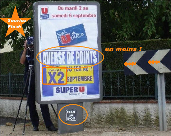 Il fallait oser la faire cette photo ! mais le policier tait trop occup !
