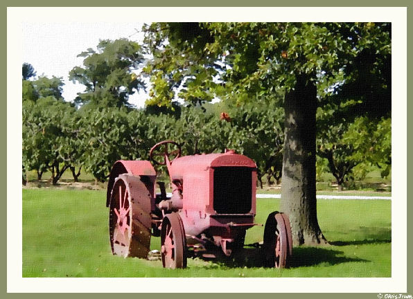 Tracteur Peint